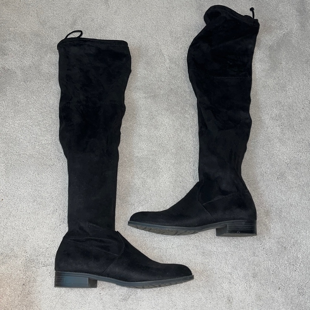 Black over the knee boots
